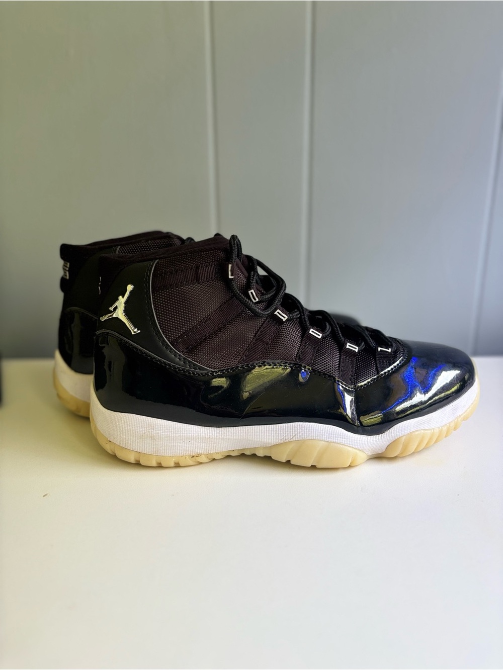 Jordan Men’s High-Top Sneakers in Black and White